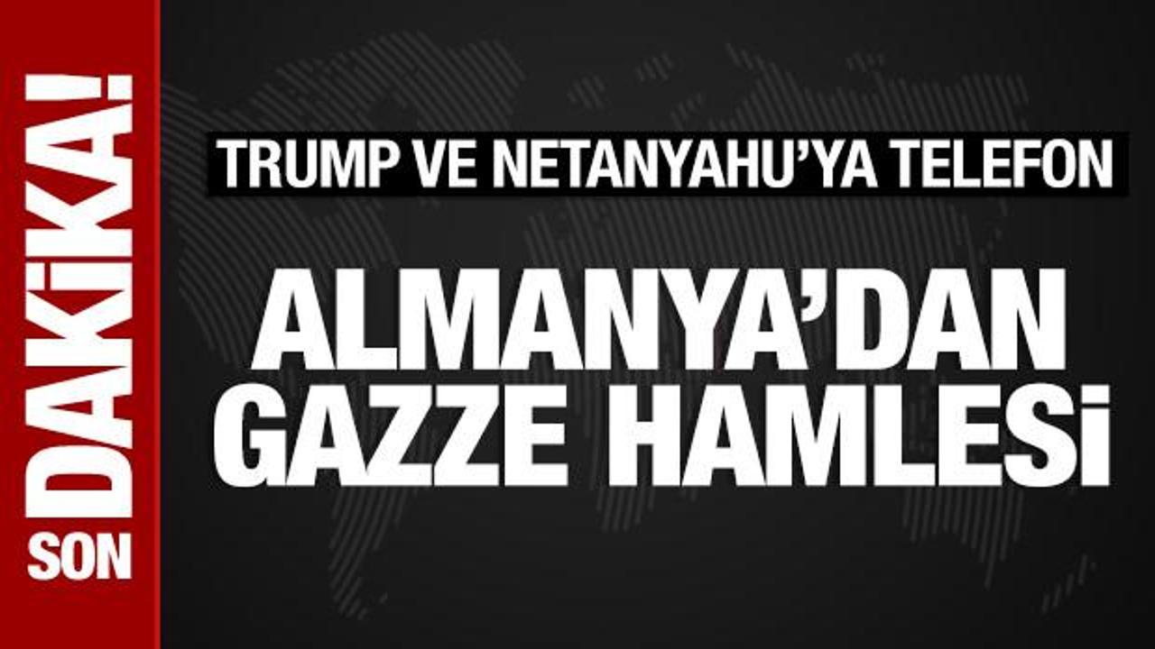 almanyadan gazze hamlesi trump ve netanyahuya telefon TywOdmB7